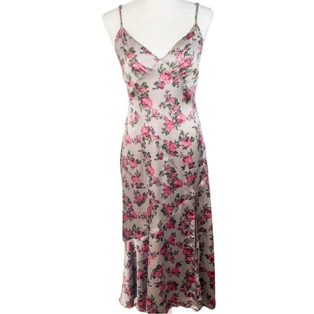 Dress Forum Floral Print Satin Midi Dress - Picture 2 of 7